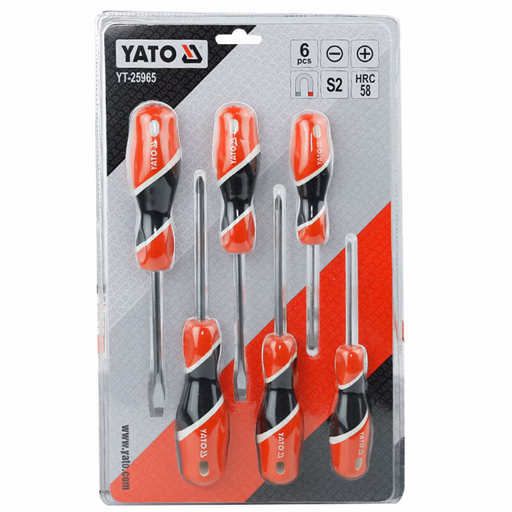 YATO/易尔拓 三色柄螺丝批组套 YT-25965