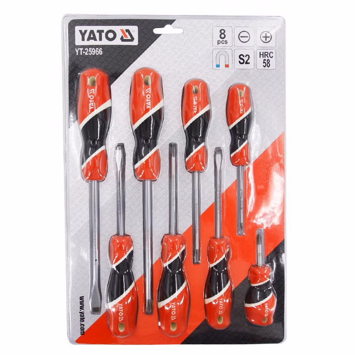 YATO/易尔拓 三色柄螺丝批组套 YT-25966