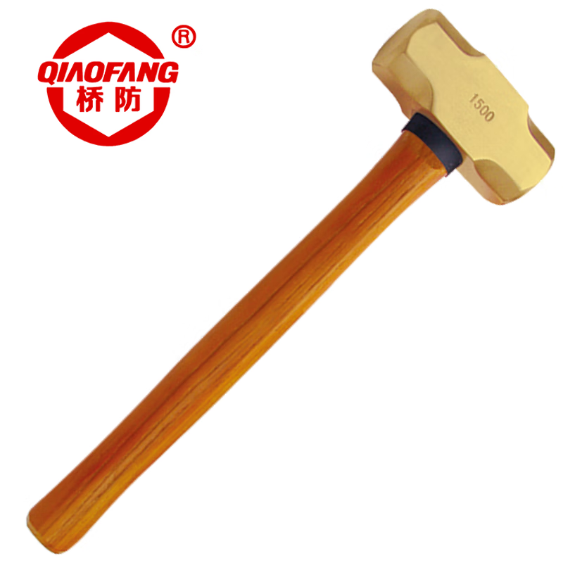 天津桥防/CNFB 黄铜木柄八角锤 T82101B-1008