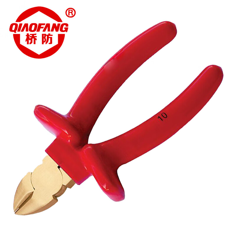 天津桥防/CNFB 防爆绝缘浸塑斜口钳 BET86203A-1004