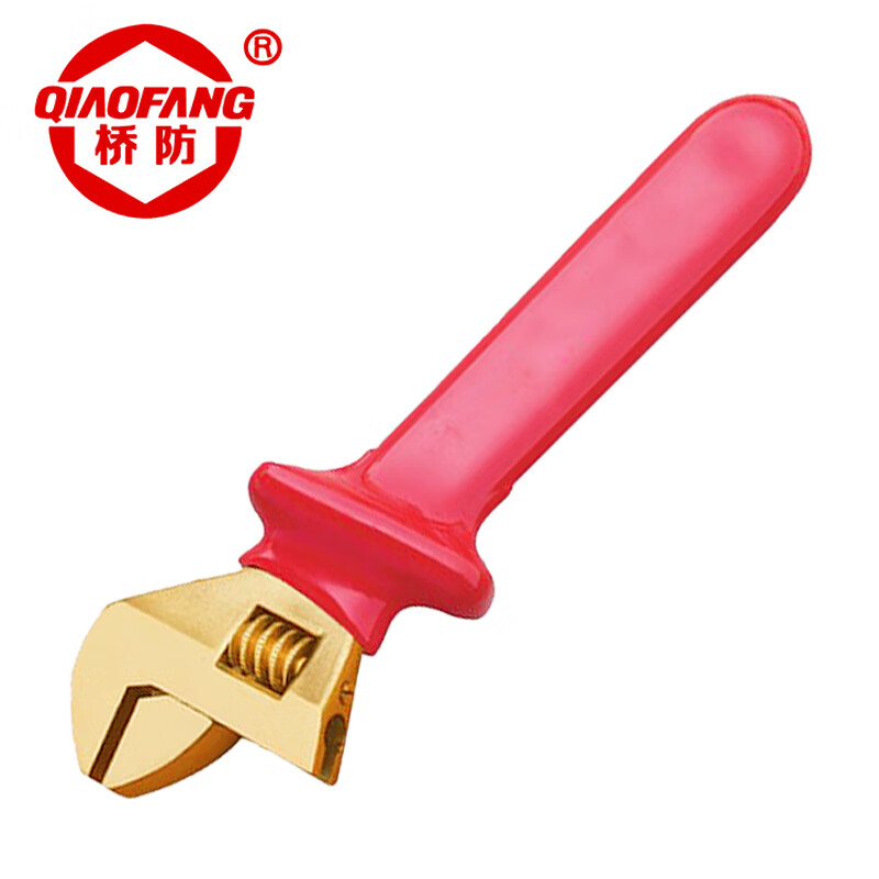 天津桥防/CNFB 防爆绝缘浸塑活扳手 BET86402A-1004