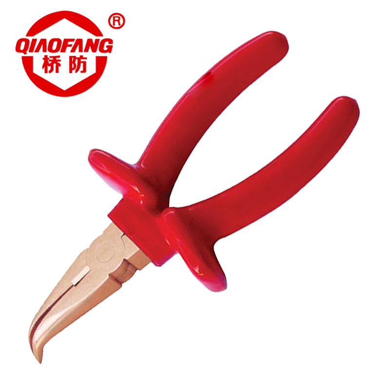 天津桥防/CNFB 防爆绝缘浸塑弯嘴钳 ALT86204A-1002