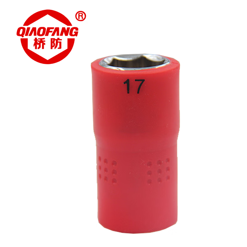 天津桥防/CNFB 绝缘浸塑套筒头（C=3/8＂) T87301A-9