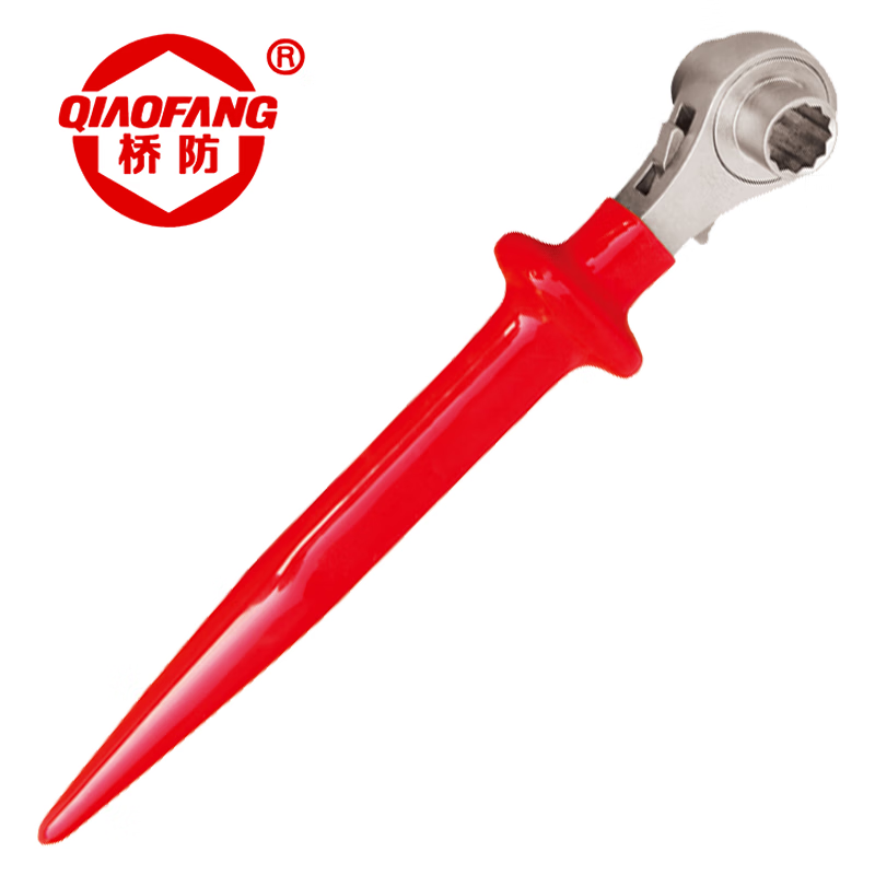 天津桥防/CNFB 绝缘浸塑双面撬棒棘轮扳手 T87406-1922