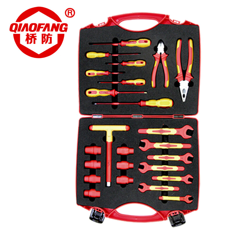 天津桥防/CNFB 绝缘注塑24件套组合套装工具 T87501-24