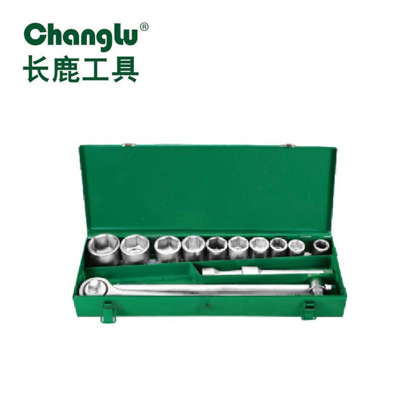 CHANGLU/长鹿 14件19mm系列铁盒重型套筒组套 102814
