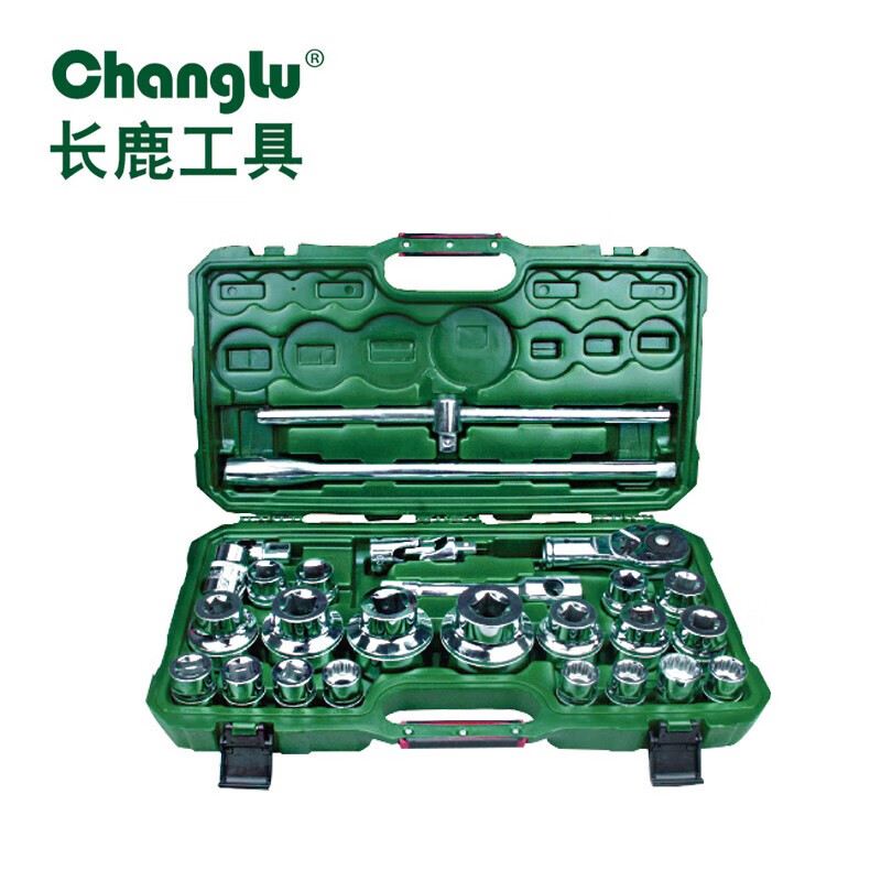 CHANGLU/长鹿 26件19mm系列镜面重型十二角套筒组套 103202