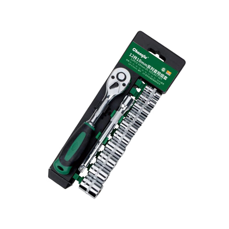 CHANGLU/长鹿 12件10MM系列镜面套筒组套(塑夹) 105712