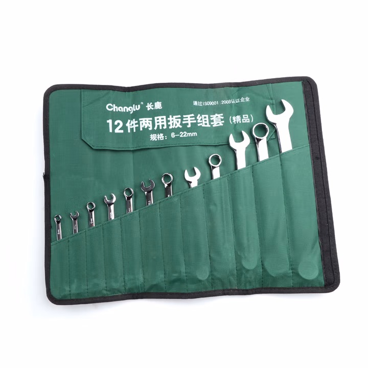 CHANGLU/长鹿 镜面两用扳手组套（Cr-V）10PCS（帆布袋） 401310