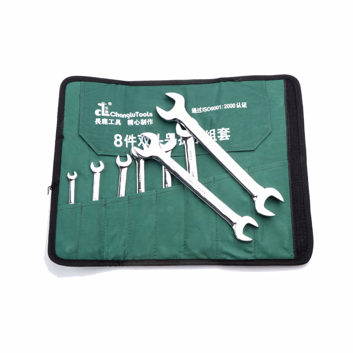 CHANGLU/长鹿 镜面双头呆扳手组套(Cr-V)14PCS 401414