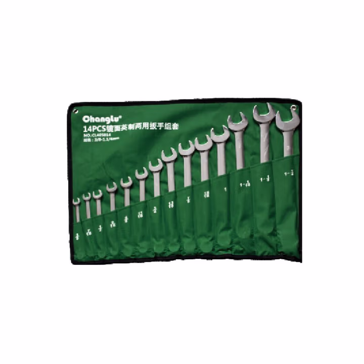CHANGLU/长鹿 14PCS镜面英制两用扳手组套(3/8-1.1/4) 405014