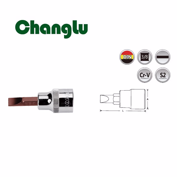 CHANGLU/长鹿 12.5mm系列六花星批套筒(S2钢制作)T10X55mm 501610
