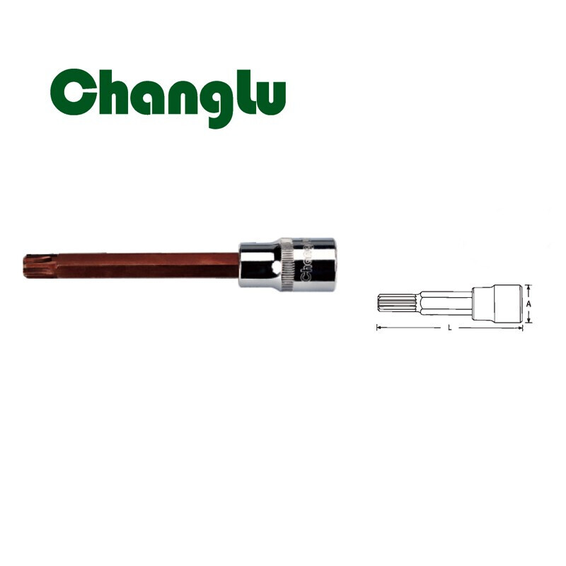 CHANGLU/长鹿 12.5mm系列十二花星批套筒(S2钢制作)M16X100mm 502216