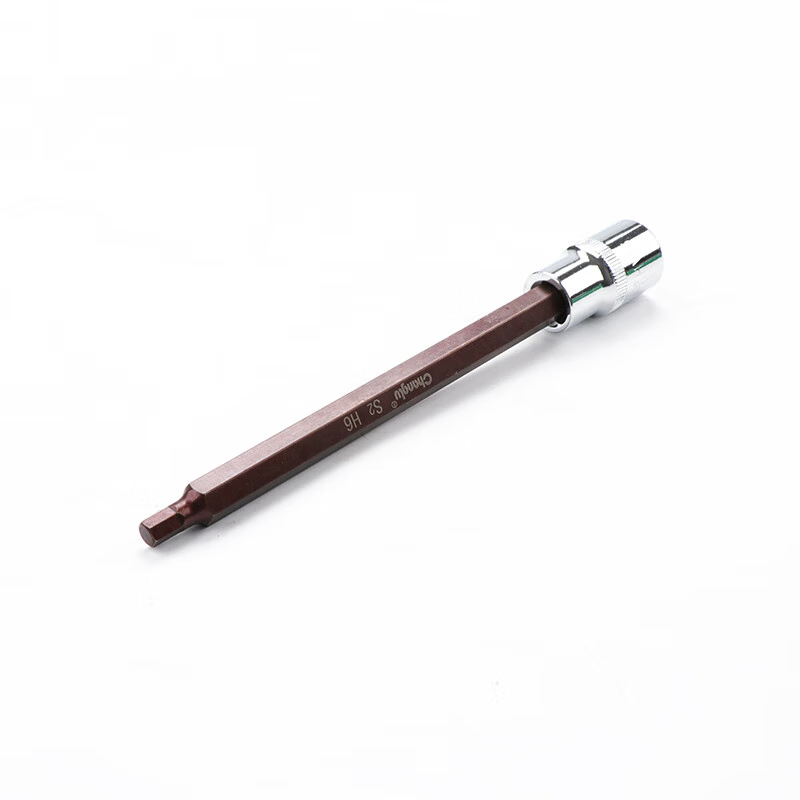 CHANGLU/长鹿 12.5mm系列六角加长花星批套筒(S2钢制作)HW6X175mm 502306