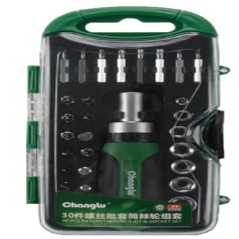 CHANGLU/长鹿 30件螺丝批套筒棘轮组套 509430