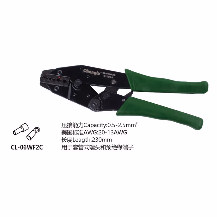 CHANGLU/长鹿 棘轮式压接钳9寸（CL.-06WF2C) 610015