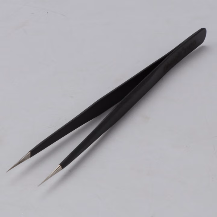 CHANGLU/长鹿 防静电不锈钢细长尖直头镊子 810702