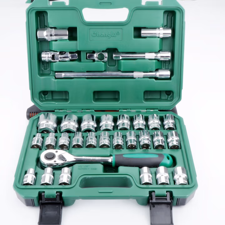 CHANGLU/长鹿 32件12.5mm系列碳钢镜面长盒组套 TG1001