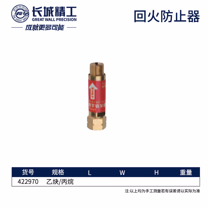 GREATWALL/长城精工 回火防止器（适用减压器） 422970
