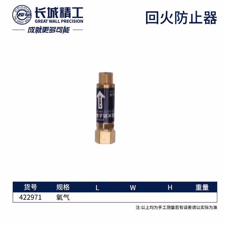 GREATWALL/长城精工 回火防止器（适用减压器） 422971