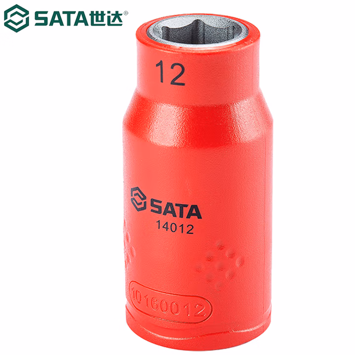 SATA/世达 12.5MM系列VDE绝缘6角套筒18MM 14018