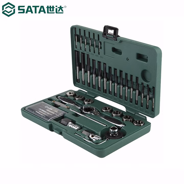 SATA/世达 40件高速钢粗牙丝锥板牙组套 50451