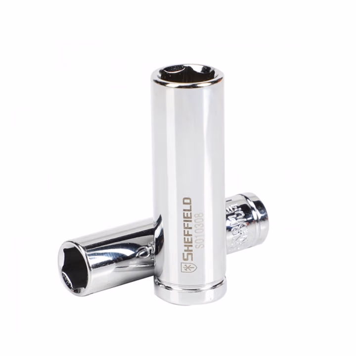 SHEFFIELD/钢盾 6.3mm系列英制6角长套筒7/32