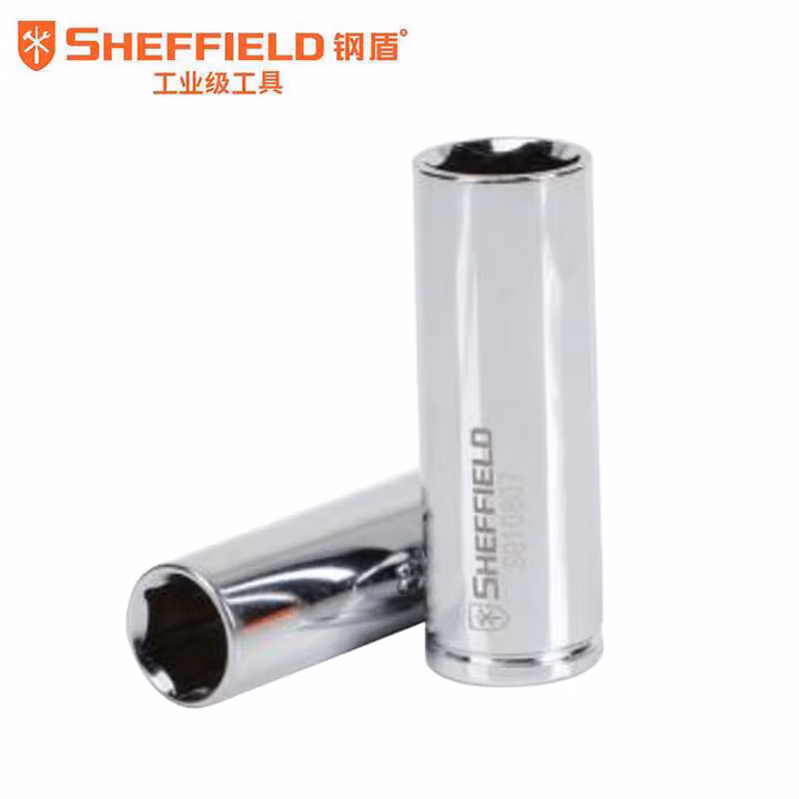 SHEFFIELD/钢盾 10mm系列英制6角长套筒9/16