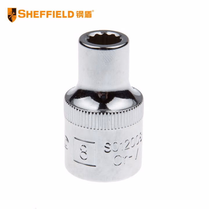 SHEFFIELD/钢盾 12.5mm系列公制12角标准套筒15mm S012015