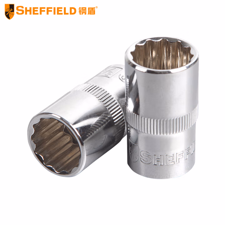 SHEFFIELD/钢盾 12.5mm系列英制12角标准套筒7/16