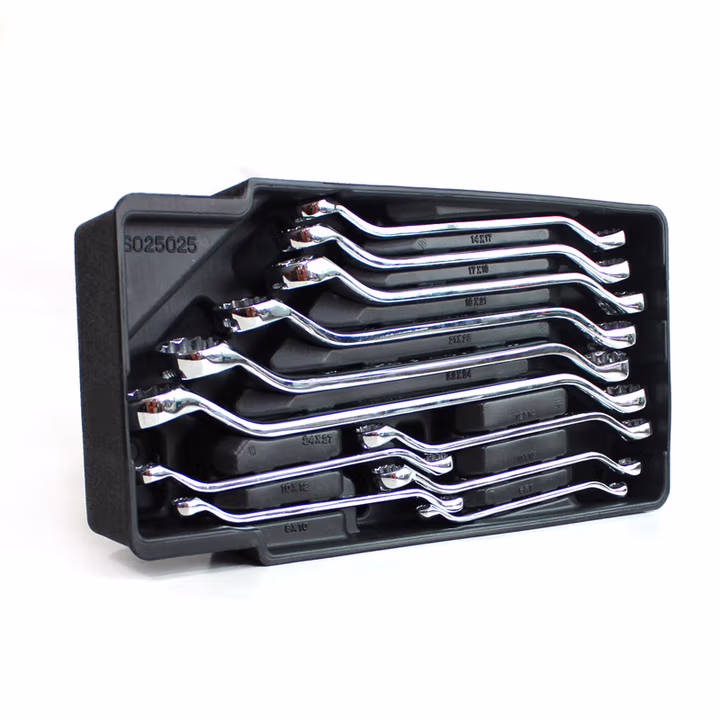 SHEFFIELD/钢盾 11件套双梅花扳手组套 S025025