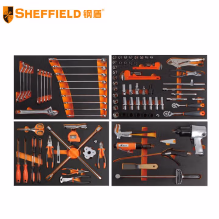 SHEFFIELD/钢盾 93件套汽保专用轮胎服务组套（不含工具车） S025042