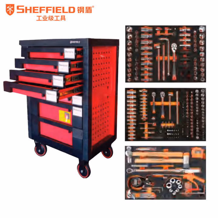 SHEFFIELD/钢盾 240件套机修通用工具组套 S025061