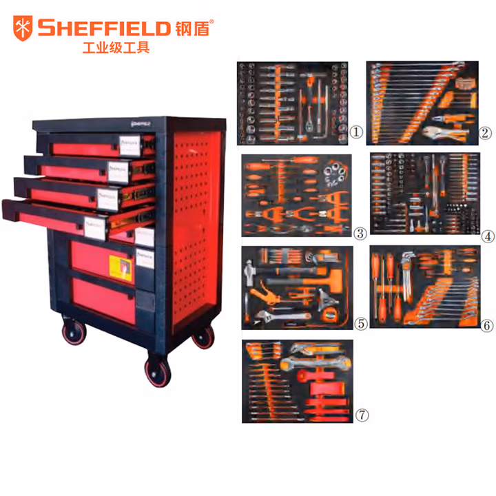 SHEFFIELD/钢盾 369件套通用机修工具组套 S025369