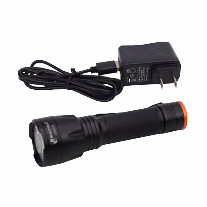 SHEFFIELD/钢盾 超亮充电式黄光手电筒 S030017