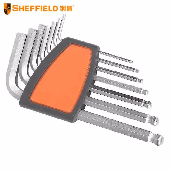 SHEFFIELD/钢盾 7件套公制标长球头内六角扳手 S050001