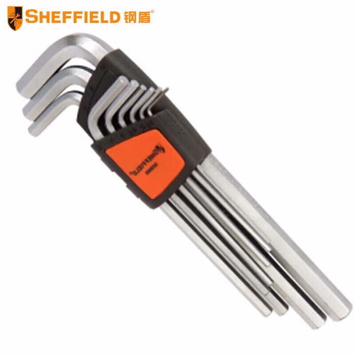 SHEFFIELD/钢盾 9件套公制特长内六角扳手 S050012