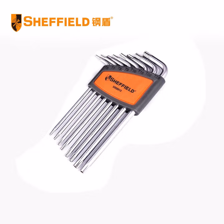 SHEFFIELD/钢盾 8件套加长L型花型扳手T6-T25 S050015