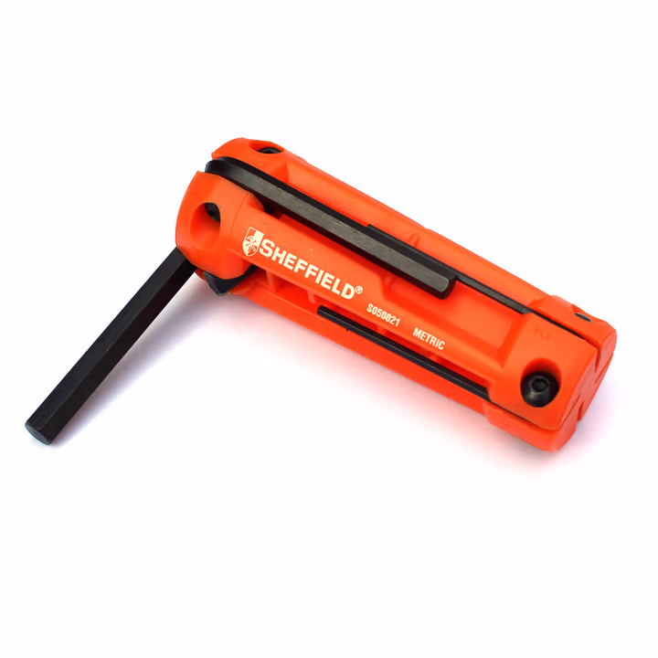 SHEFFIELD/钢盾 8件套折叠式公制内六角扳手 S050021