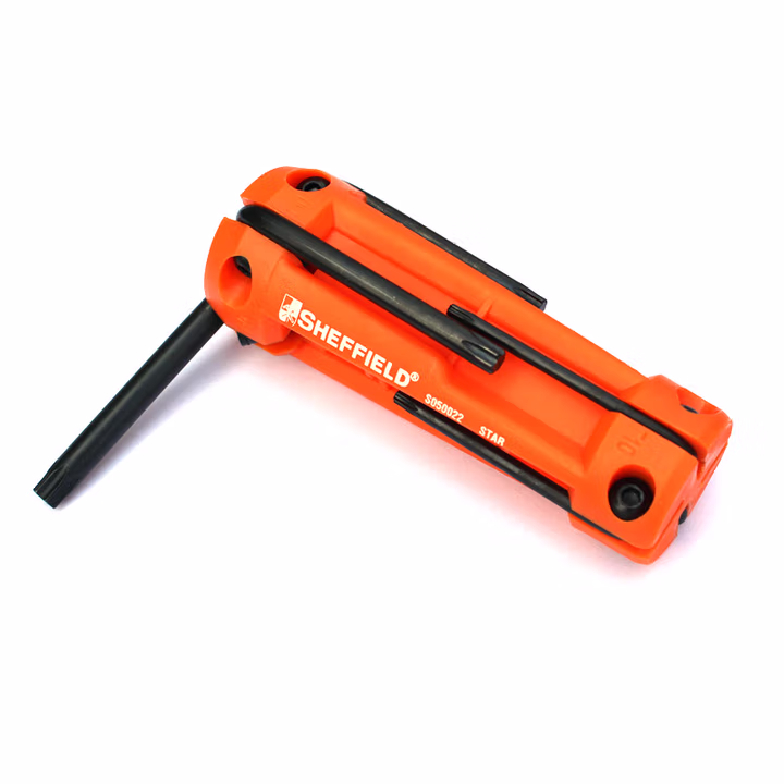 SHEFFIELD/钢盾 8件套折叠式花形内六角扳手 S050022