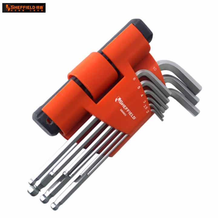 SHEFFIELD/钢盾 9合1多功能加长球头内六角扳手 S050023