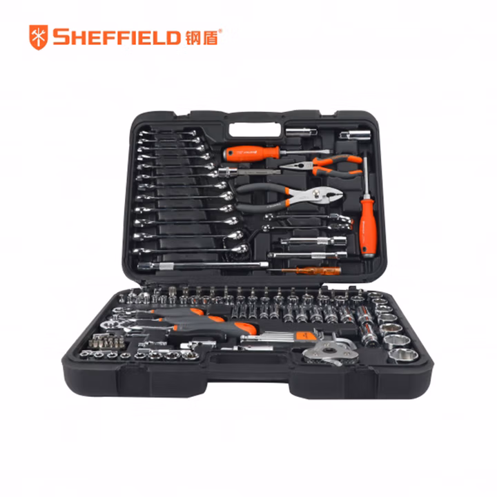 SHEFFIELD/钢盾 121+8件套汽保专用维修组套 S110005