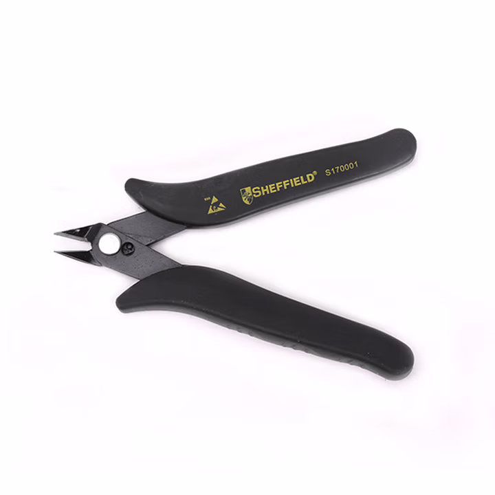 SHEFFIELD/钢盾 双重防静电手柄斜嘴钳5