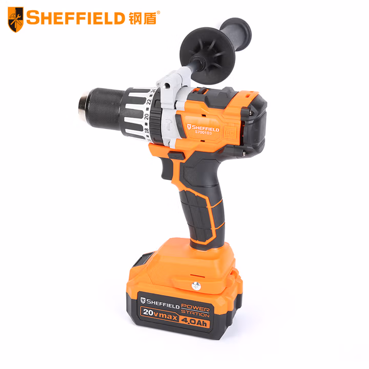 SHEFFIELD/钢盾 20V双速无刷锂电钻 S700103