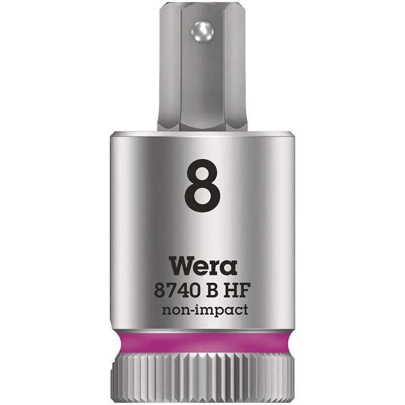 WERA/维拉 8740 B 旋具套筒,带HF固持功能,增强型内六角,Zyklop,3/8