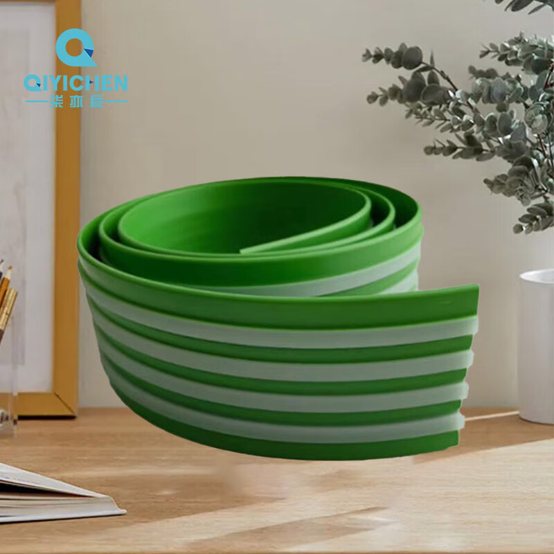 柒亦辰 QYC-3639 夜光防滑条PVC软质塑胶瓷砖水泥台阶平面自带胶楼梯防滑条 5cm宽 绿色 米