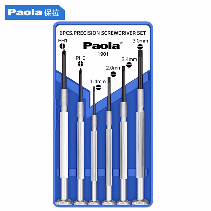 Paola/保拉 6件套精密钟表螺丝批 1901