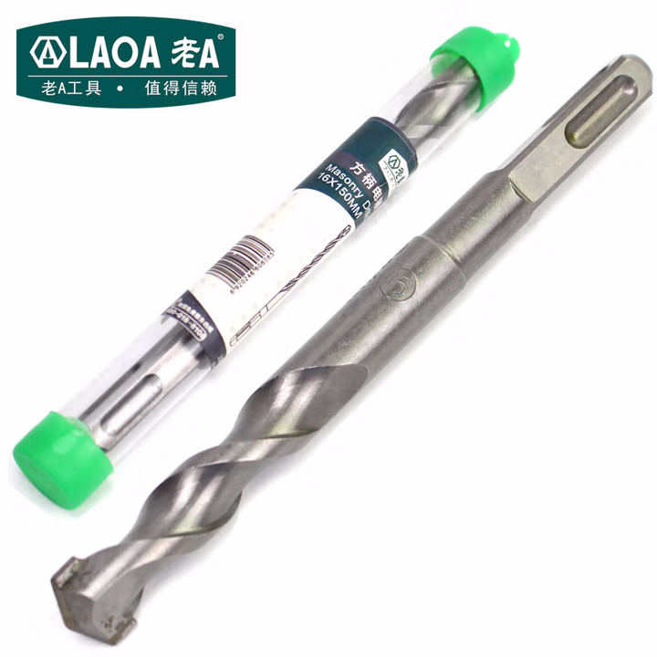 LAOA/老A 绿盖方柄电锤钻头Φ16.0*150mm LA161615-S