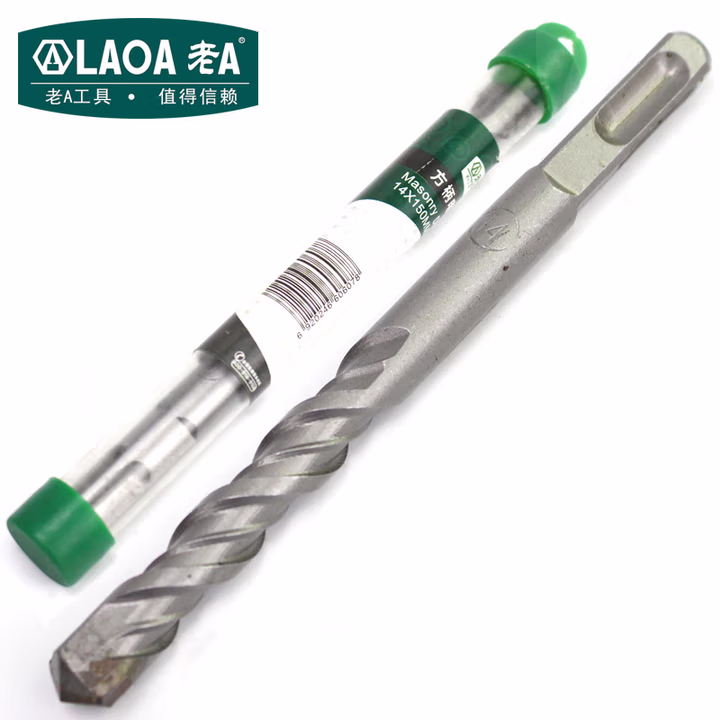 LAOA/老A 绿盖方柄电锤钻头Φ14.0*150mm LA161415-S