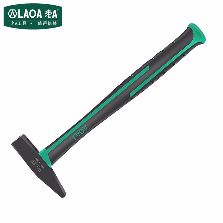 LAOA/老A 绿黑双色柄钳工锤200G LA712200